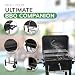 House Of Home XL Charcoal BBQ Smoker with Side Tables – Adjustable Coal Tray for Fast or Slow Cooking – Chimney Airflow Control, Portable & Durable – Extra Large Black Garden BBQ Grill