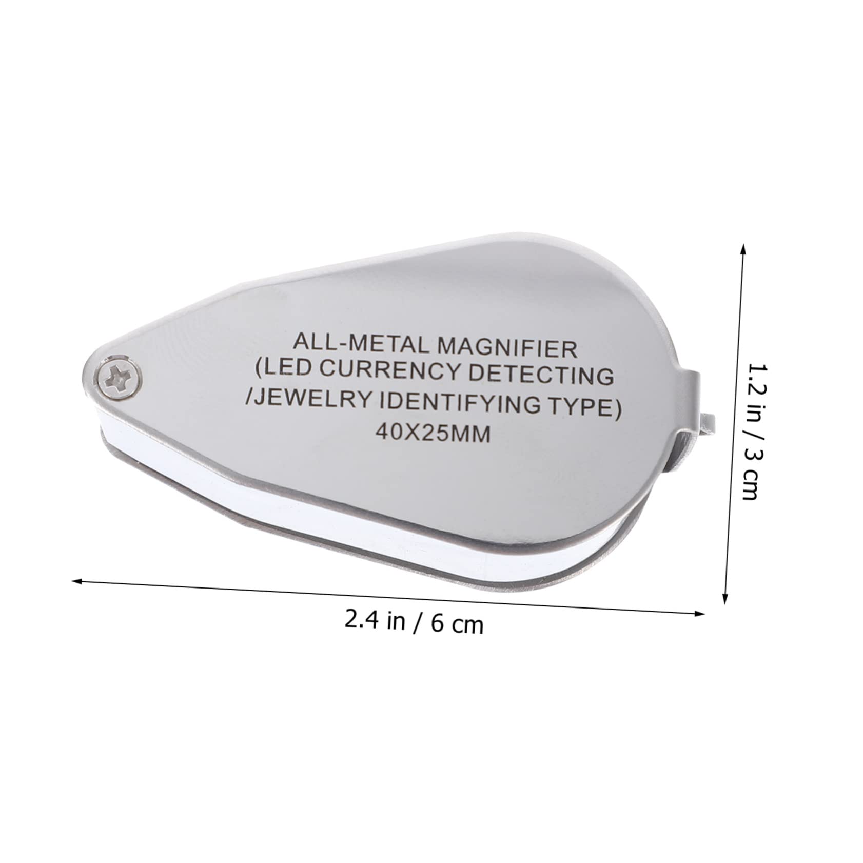 VALICLUD 1pc LED Light Jewelry Magnifier Dual Lens Loupe for Coin Collectors Jewelers and Hobbyists Portable and Lightweight with High Grade Material for Reliable Use