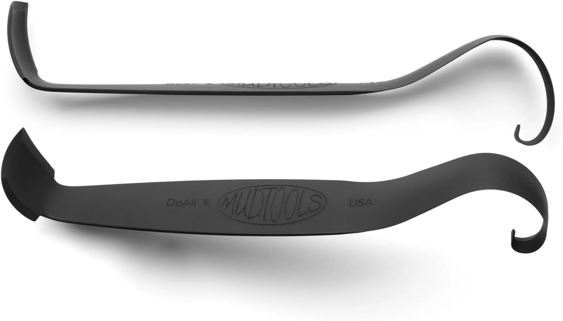 Mudtools Do-All Trim Tool: Double Ended Pottery Trimming Tool for Wheel Throwing, Clay Cutting Edge, Loop Shape Curled End, Ceramic Smoothing Surface, Made in The USA