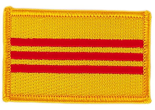 Patch écusson brodé Drapeau Vietnam du sud Flag thermocollant Insigne Backpack
