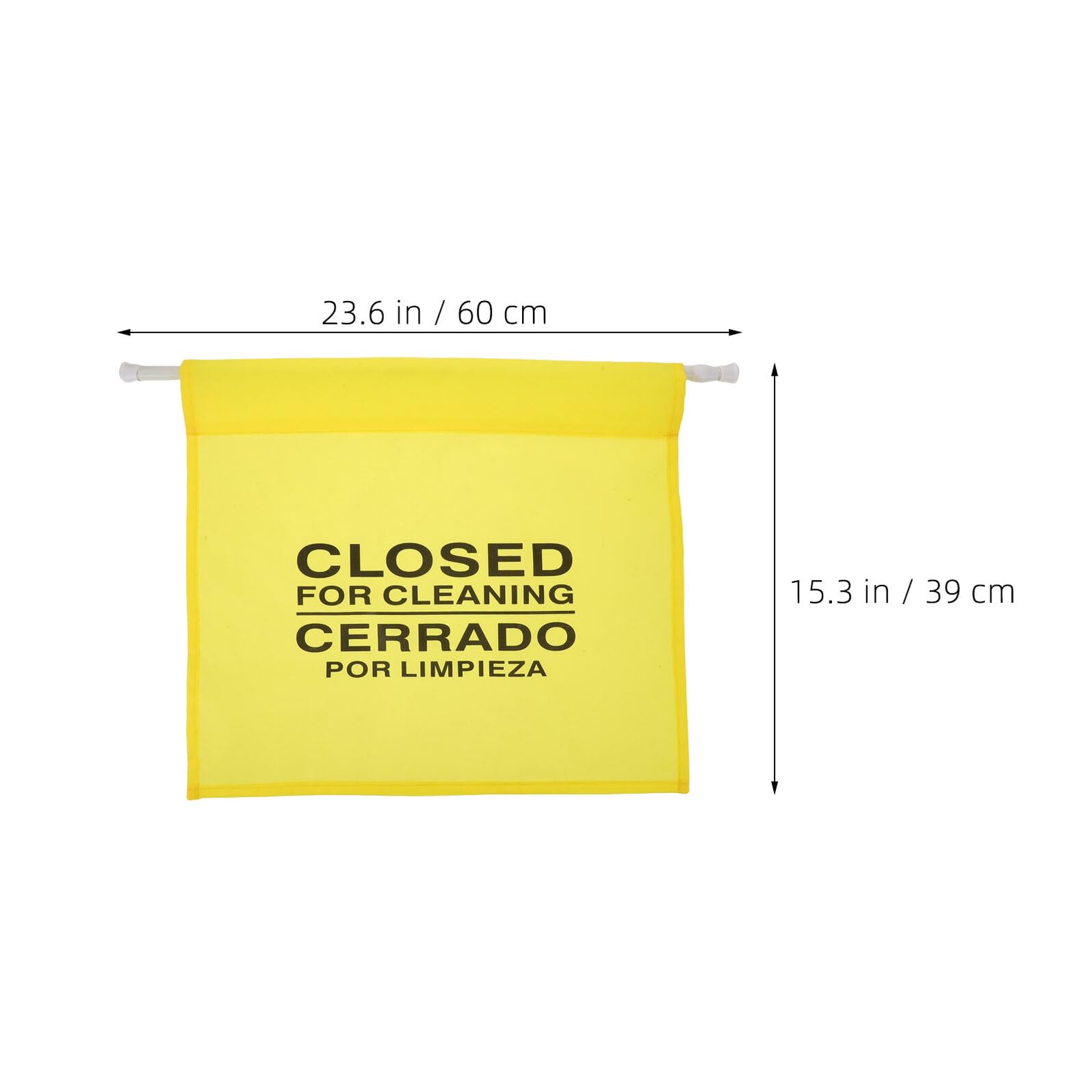 SHINEOFI Warnschild Reinigung Geschlossen Gelb Türschild aus Kunststoff 60x39cm Tragbar Einfache Montage für Gewerbliche Reinigungsbereiche und Eingänge