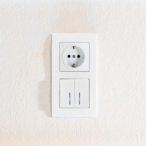 UP Series Switch - All-in-One - Frame + Flush-Mounted Insert + Cover (Series M1 Pure White) - Image 4