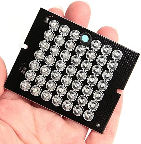 Miniatura 2 de Acxico 1 unids DC 12V 1A invisible CCTV 48-LED visión nocturna 940nm IR infrarrojos iluminador luz + cable 23.6 in