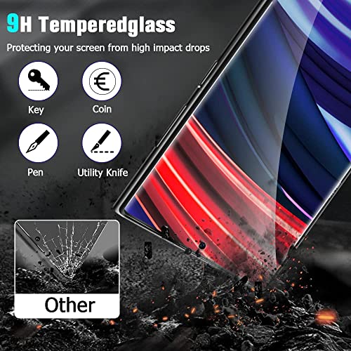 Image of STP FEEL Advanced Full Glue Tempered Glass Protector For Samsung Galaxy S22 Ultra (6.8 Inch) | Edge to Edge Screen Protector Guard Protector, Pack of 1