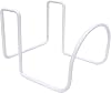 Jantens Hose Holder, Heavy Duty Steel Hose Hanger Wall Mount for Outside, Powder Coated Vinyl Fence Hook for Expandable Hose, Hose Reel, Water Hose, Pocket Hose, Flexible Hose White