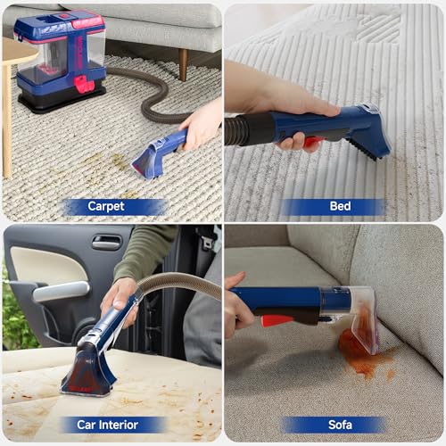 Machine de nettoyage portable WECLEAN C5 pour tapis et tissus avec solution incluse - 5