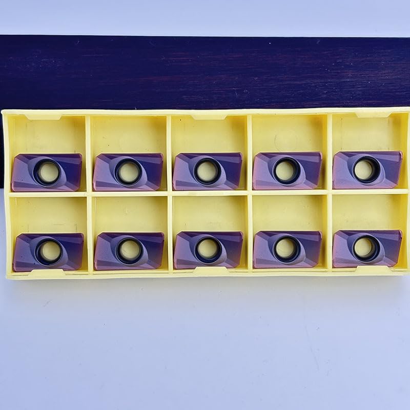 APMT1604PDER-H2 VP15TF Carbide Inserts for CNC Turning & Milling (10pcs) – Ideal for Steel, Stainless Steel, and Alloys(APMT1604 H2 Gray Black)