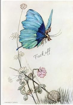 Fuck off: "journal/notebook, measures 7 x 10 inches, plain paper with index and numbered pages"