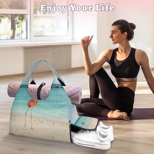 Bolsa de viaje para gimnasio Sea Beach y lona deportiva con zapatero independiente talla L 6
