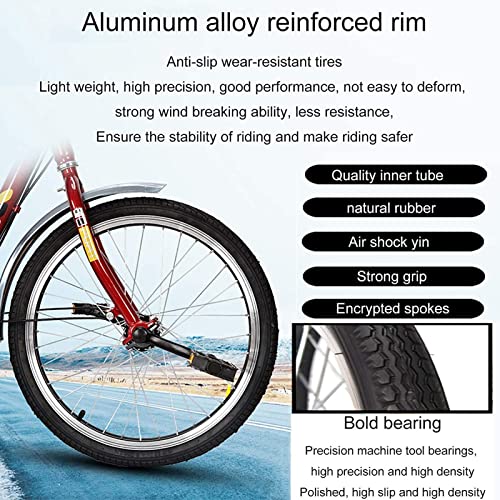 Triciclo for adulti in acciaio ad alto tenore di carbonio