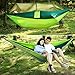 Portable Camping Hammock Hiking Hammock with Mosquito Net Rain Cover Dark Green
