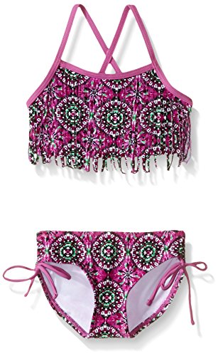 Kanu Surf Girls' Kelly Beach Sport Fringe 2-Piece Bikini Swimsuit
