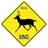 Deer Xing caution Crossing Sign wildlife Gift
