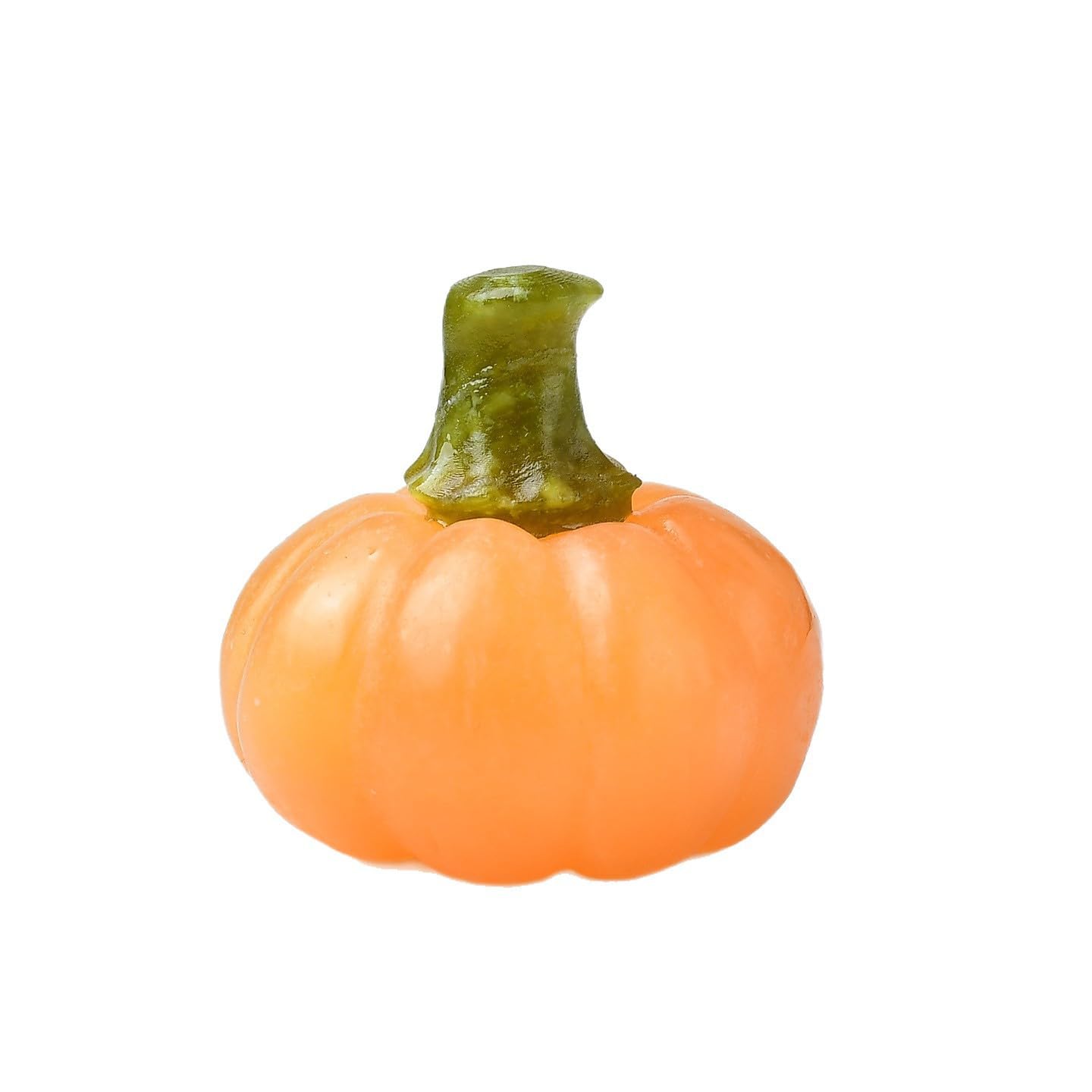 Calcita amarilla decorativa figura de calabaza de cristal hecha a mano para mesa