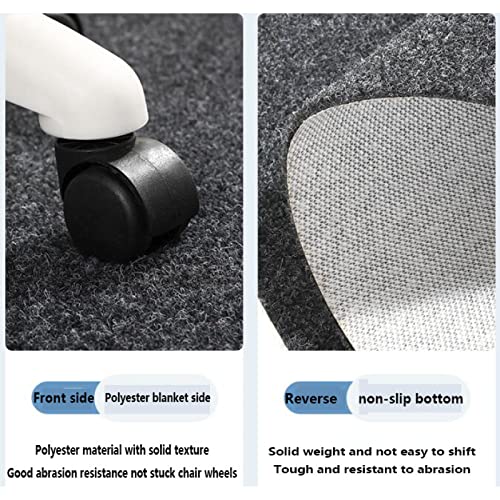 Non Slip Round Office Chair Mat，Heavy Duty Scratch-Resistant Office Rolling Chair Hardwood Floor Mat,Non Slip For Low Pile Carpet Floor Protector，Floor Mat For Home Thicken Chair Mat(27Inch, Red) #TOP4