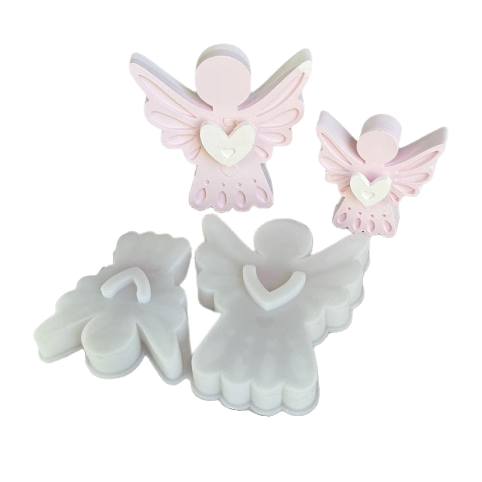 COOLHOOD Silicone Craft with Wing Designs for Holders, Decorative Plaster, Decor Creations Soap Crafting