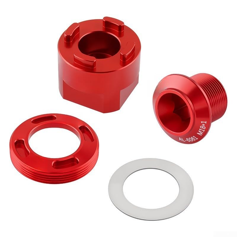 Crank Cap Removal Tool Designed for SRAM Bottom Bracket Cranksets Supporting Regular Bike Servicing Needs (E-Red)