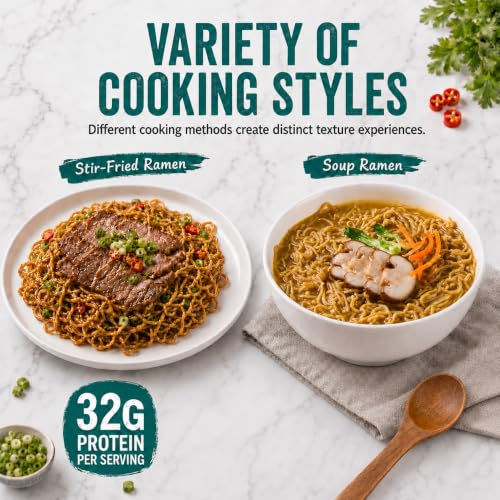 Image of VOLO VERO Protein (32g) Ramen Variety Pack - Chicken, Spicy inchBeef, Kimchi, Curry inch, 8 Packs Instant High Protein Ramen Noodles Soup, Plant-Based, Non-Fried, Vegan, Low Fat, Egg & Dairy Free Healthy Meal