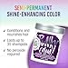 Punky Purple Semi Permanent Hair Color - Vegan & Cruelty-Free Conditioning Hair Dye, Lasts Up to 35 Washes, 3.5 fl oz