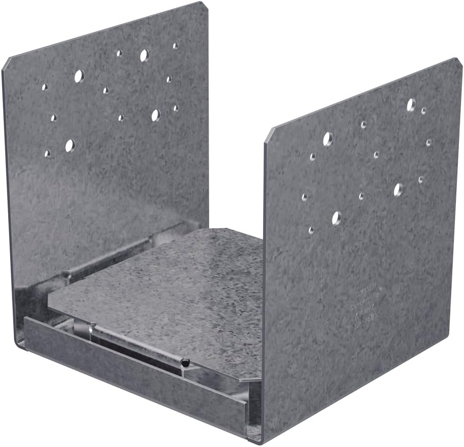 Simpson Strong-Tie ABU88Z ABU ZMAX Galvanized Adjustable Standoff Post Base for 8x8 (Pack of 4)