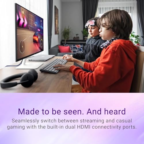 Image of Dell S24 inch Monitor, LED FHD - 100Hz Refresh Rate 15001 Contrast Ratio, AMD FreeSync - VESA, 3H Hardness, Anti-Glare, 2 x HDMI, Ash White