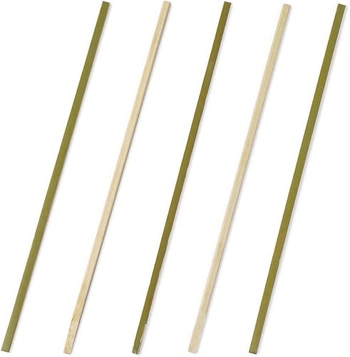 Miniatura 39 de Púas de cóctel de 3.5 pulgadas, 100 pinchos desechables para aperitivos, parte superior cilíndrica, palillos de dientes decorativos de bambú