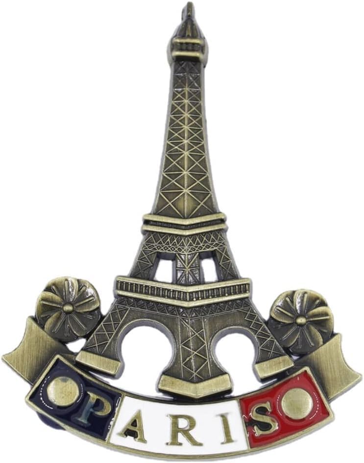 3D Metal Fridge Magnet Eiffel Tower Paris France Souvenir Gift Decor Refrigerator Magnets, Kitchen...
