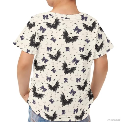 Image of Renewold Kids Novelty T-Shirt for Girls Boys Short Sleeve Crewneck Summer Tee Soft Breathable Graphic Shirt for Age 2-16
