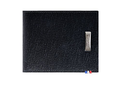 S.T Dupont D-180300 - Cartera de piel para 6 tarjetas de crédito, color negro