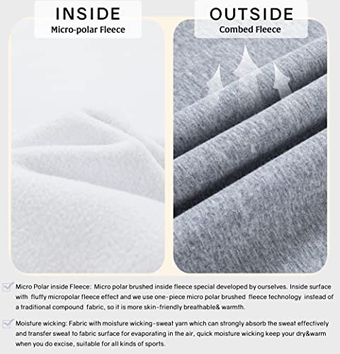 Alaviking Mens Sweatpants Antistatic Fabric Athletic Pants With Pockets Lounge Open Bottom Pants Fleece Sweatpants For Men Size S-3Xl (Light Gray-M) #TOP2