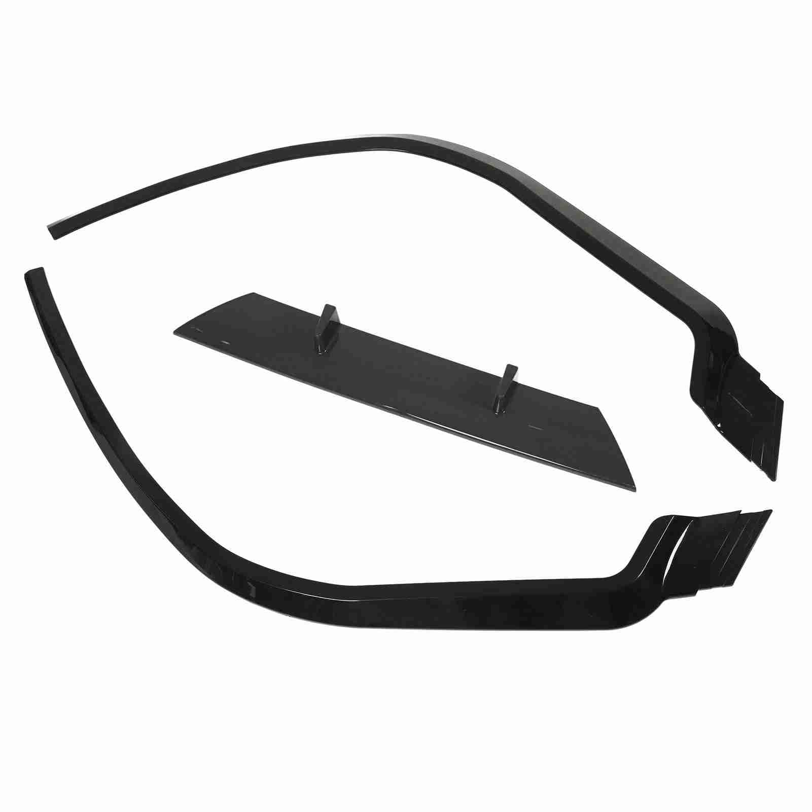 Seat Przedni Zderzak Podbródek Dokładka 114 cm Czarny Błyszczący Spojler