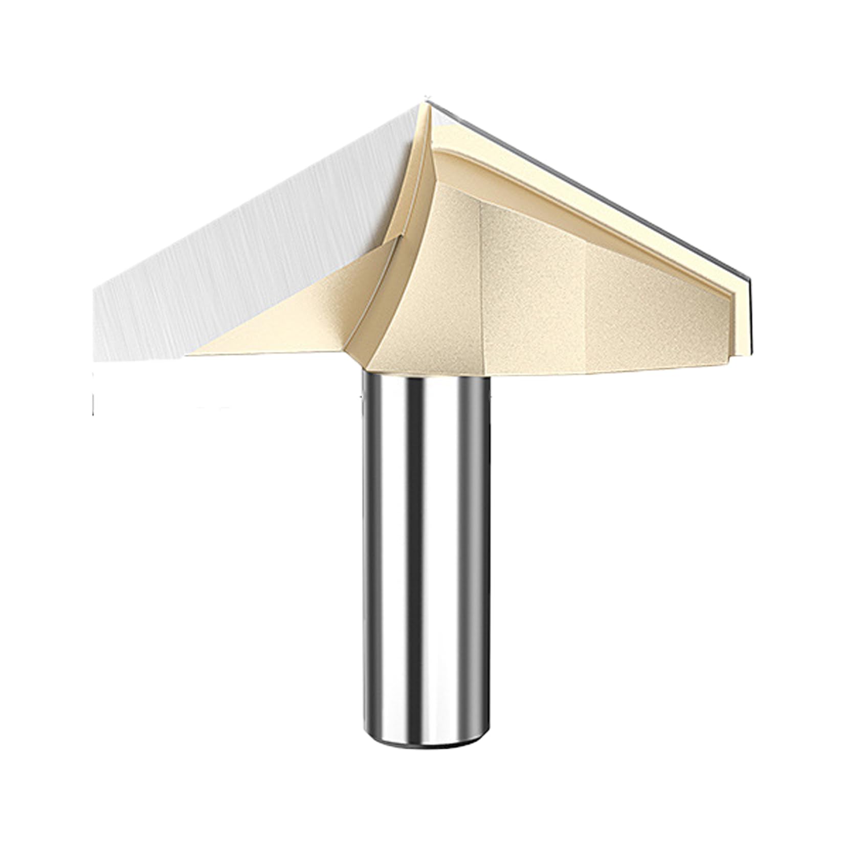 Fraise à rainurer à tige en V de 120 degrés 50 mm de diamètre avec pointe en carbure CNC pour le travail du bois, la gravure et la sculpture