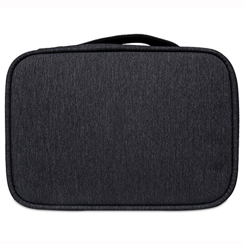 BUBM 9.7'' Tablet Cable Managment Handbag Travel Gear Electronics Accessories Organizer Carrying Packing Bag Camera Pouch for iPad Mini (L,Black,9.7'')