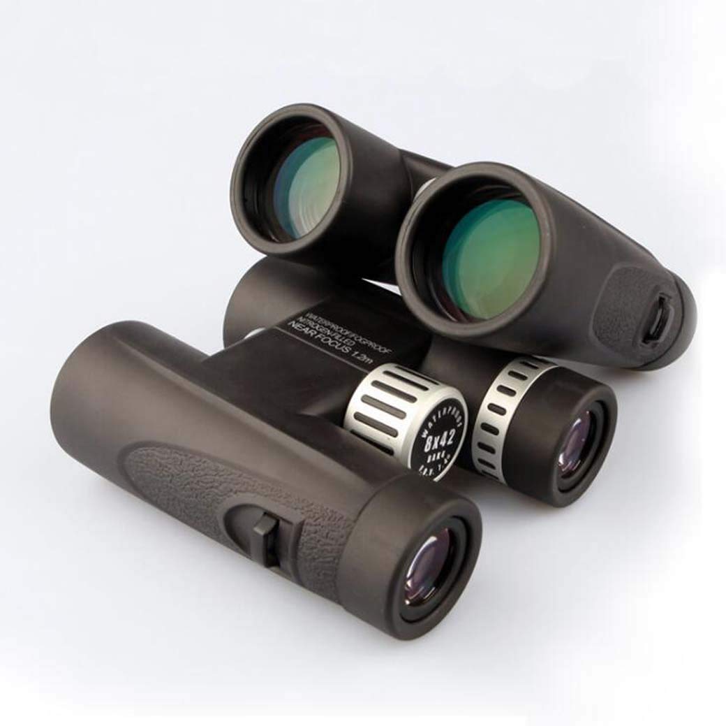 Binocolo Potente 8X42, binocolo con prismi Bak-4 Altamente sigillati, Impermeabili e antiappannamento, con Tracolla per Il Trasporto, per Birdwatching e Caccia.