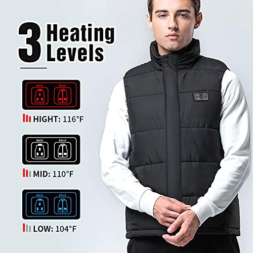 image for Binnice Heated Vest for Men and Women Electric Warm Vest Adjustable He
