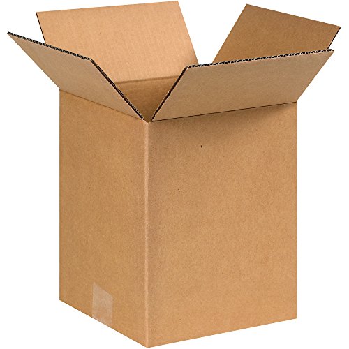 Image of PARTNERS BRAND 8x8x10 Corrugated Boxes, Small, 8L x 8W x 10H, Pack of 25 | Shipping, Packaging, Moving, Storage Box for Home or Business, Strong Wholesale Bulk Boxes