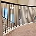 Affordable Stair Parts - Contemporary Rectangle Stair Wrought Iron Balusters (Contractor 10-Pack) Modern Hollow Metal Railing Spindles (Real Satin Black not Matte)