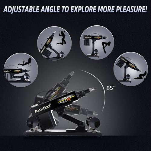 auxfun sex thrusting machine automatic love machine with masturbator adult toy for men and couples with 35 inch suction cup amphuge dildo attachments