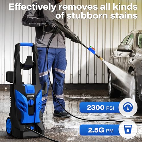 image for Lusilushy Pressure Washer, Power Washer with 4 Nozzles and Foam Cannon