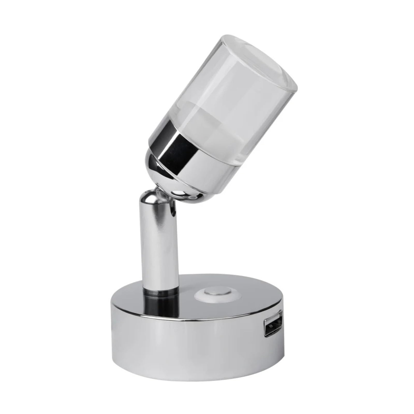 GDBAGKDQK RV 12V Spotlight Touch Switch Dimmable USB Bedside Reading Light Crystal LED for Boat Yacht Caravan Motorhome Bright Lights