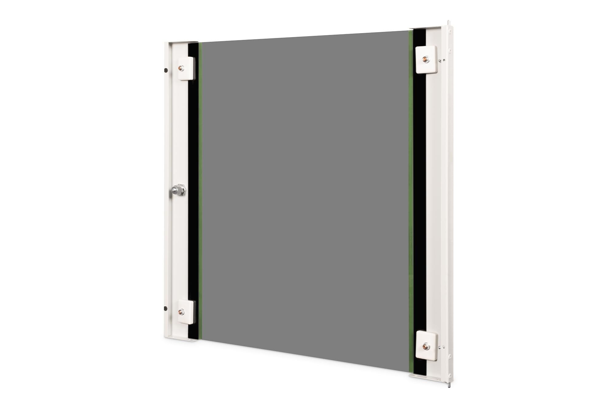DIGITUS Glas-Ersatztür für Unique Netzwerkschrank – 12 HE – passend für DN-19 12-U, DN-19 12U-6/6, DN-19 12-U-3 – mit Schloss und Schlüssel – Sicherheitsglas – Grau