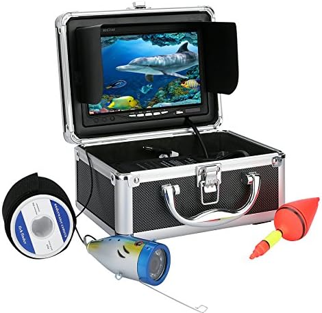 7" Inch 1000tvl 30M Underwater Fishing Video Camera Kit 12 PCS LED Infrared Lamp Lights Video Fish Finder Lake Under Water Fish cam