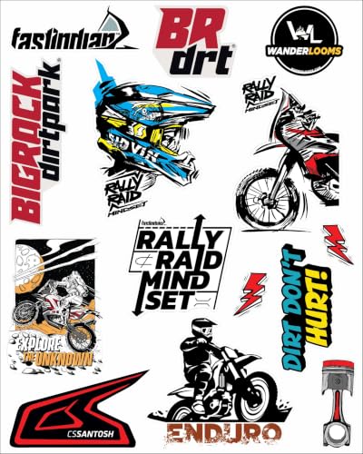 Image of Graphixdesign Decals Sticker Random Sticker for Skateboard Helmet Laptop Bicycle Hypebeast Bike Guitar Stickers ((8X10 Inch 15 PIC K))
