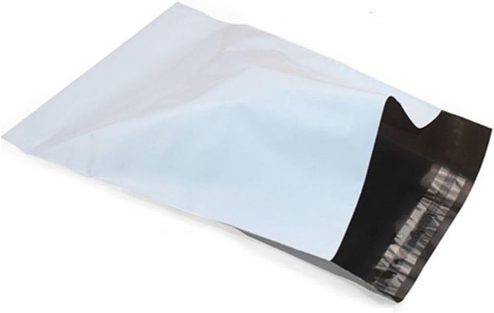 14.5x19 Poly Mailers 2.5 Mil Envelopes Shipping Bags with Self Sealing Stripe, White Poly Mailers (200 Bags)