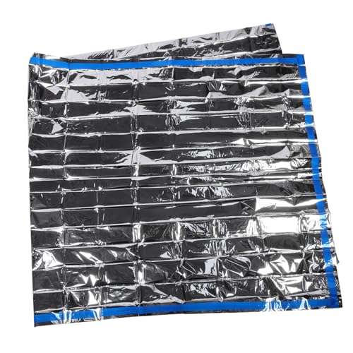 BESPORTBLE Thermal Emergency Sleeping Bag Lightweight Waterproof Reflective Silver Large 100x200cm for Camping Outdoor Home Use