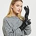 Womens Winter Leather Touchscreen Texting Warm Driving Lambskin Gloves 100% Pure