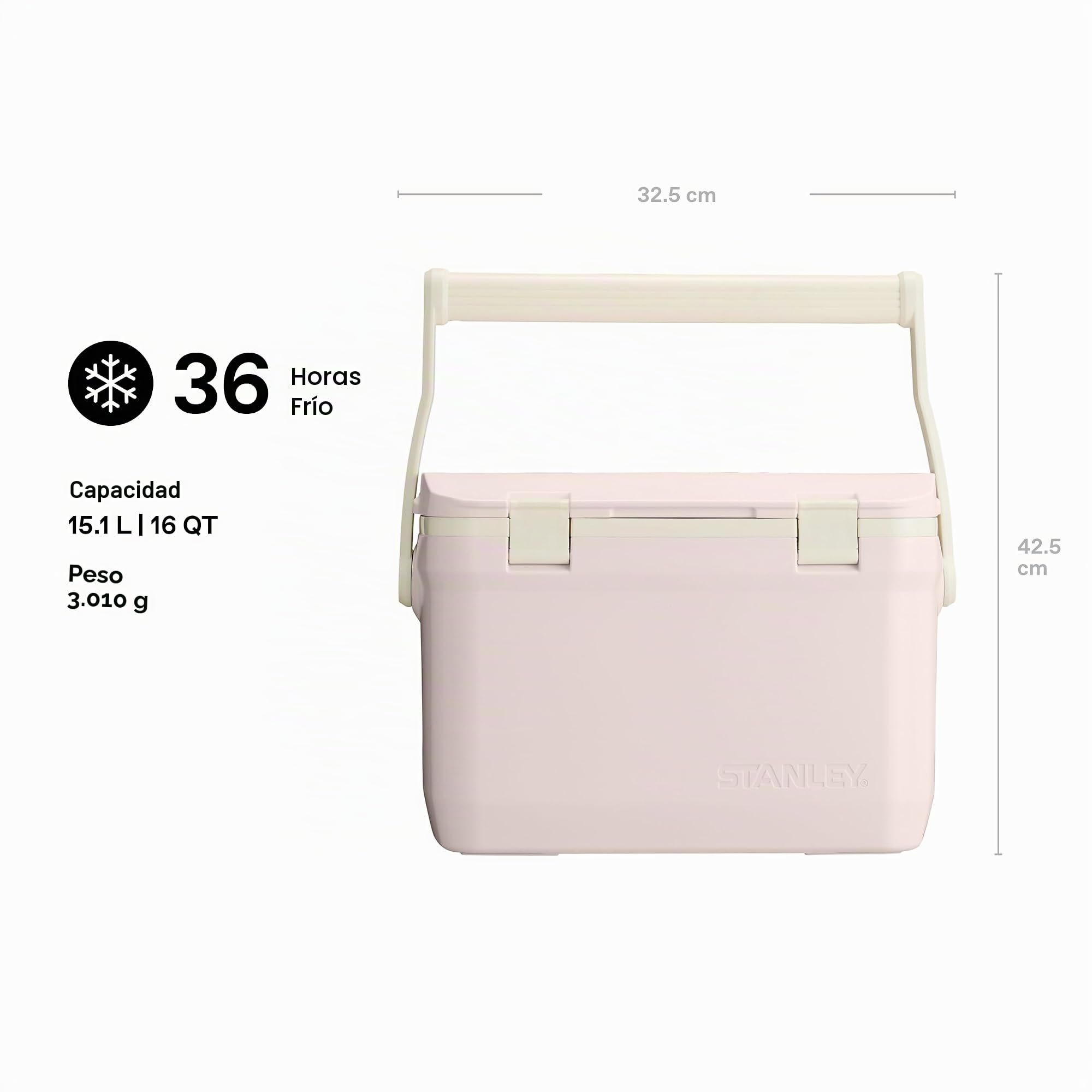 Stanley 1913 Adventure - Enfriador para exteriores - Hielo frío hasta 4 días - Nevera - Sin BPA - Enfriador de pecho - Caja de refrigeración de camping resistente que se dobla como asiento
