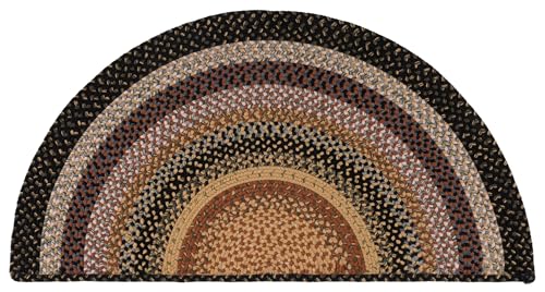 Tapis pour salle à manger multicolore réversible pour un repas convivial