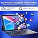 10 inch Android 15 Tablet, 8GB RAM 32GB ROM Powerful Quad-core CPU, 1280*800 Resolution Screen Tablet PC, 8MP Camera, 6000mAh Battery Computer, 2 in 1 Tablets with Keyboard, Case, Mouse, Stylus Laptop