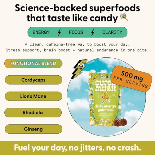 SuperMush Daily Energy Gummies